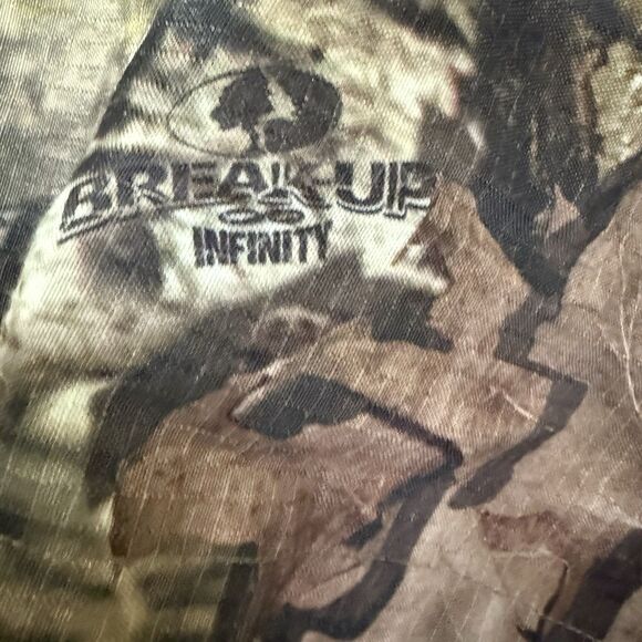 Mossy Oak Camo Shirt Men's L Break Up Infinity Button Up Long Sleeve Hunting - Picture 4 of 11